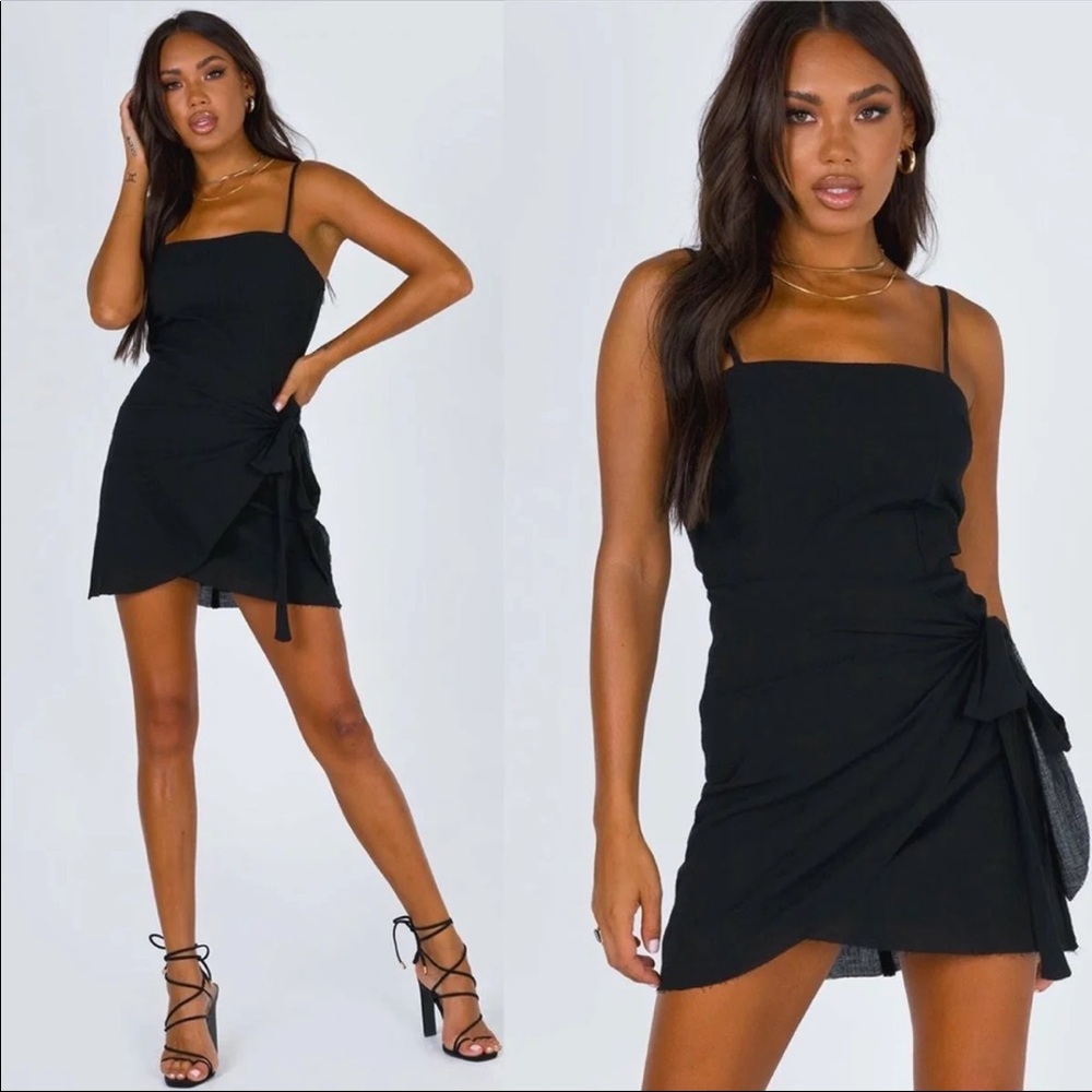 Princess Polly LOVE LANE MINI DRESS BLACK 8
